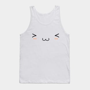 Cute Kawaii Anime Facial Expression Tank Top